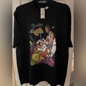 NWT Michael Jordan 1995 Space Jam Movie T-shirt SZ XL Single Stitch